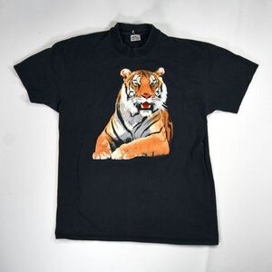 Vintage 90s Single Stitch One Eye Tiger T-Shirt - XL
